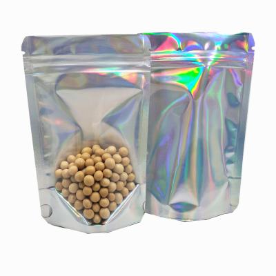 China Multi-application Laser Aluminum Foil Zip Lock Storage Bag Mylar Doritos Clear Edible Pouch Bags Edible Packaging Chocolate for sale