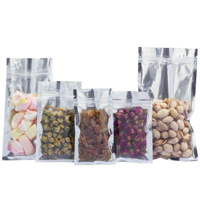 China Multi-application Factory Sale High Quality Food Grade Pouch Custom Printed Laminated Mylar 3 Side Seal Zipper Bag Aluminum Foil Bags for sale