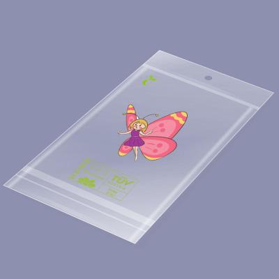 China BIODEGRADABLE Dustproof Self-Sealing Clear Adhesive Bag Mobile Phone Degradable Plastic Bag for sale