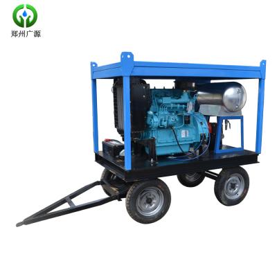 China 50Mpa 7200psi Non-ionic Water Cleaner High Pressure Sandblaster Machine 30kw Diesel Engine for sale