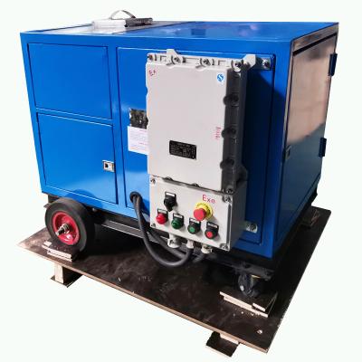 China Advertising company 500bar diesel exterior paint remove cleaner high pressure water jet pump sand blasting device for sale