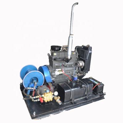 China GYB-1 Hotels Diesel Engine 250bar Sewage Pipe High Pressure Drain Cleaner Machine for sale