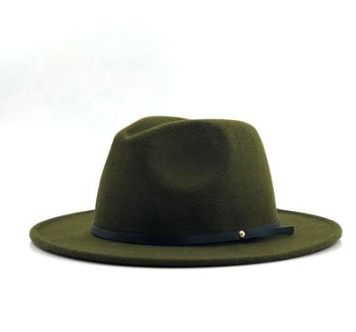 China Green new style image fashion upper class gentleman open top hat man for sale