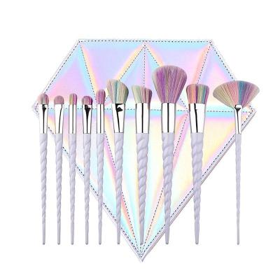 China Custom private logo free sample Yue makeup pinsel luxury makeup brush set diamond skin-friendly with bag for valentine's gift for sale