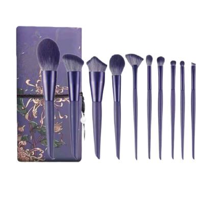 China New Yue Design 10pcs Makeup Brush Set Multifunctional Silky Soft Super Soft Skin-Friendly Make Up Brush Set for sale