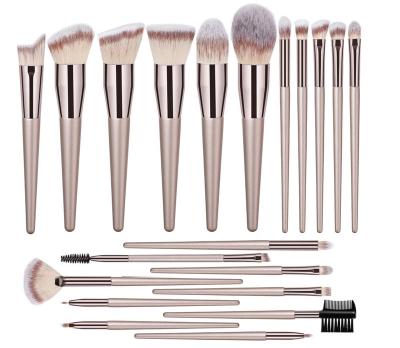 China Angular Blush Fashion Style Unique Design Cosmetic Professional 20pcs Artist Make Up Brush Set Beauty Cosmetics For Beginner for sale