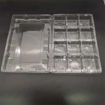 China Stocked 12 Packs Clear Clear Plastic Frozen Tray Ice Cube Shape Square Clamshell Packing for sale