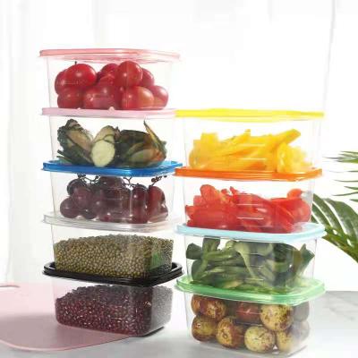 China Recycled Materials BPA Free Plastic Food Storage Containers With Lids for sale