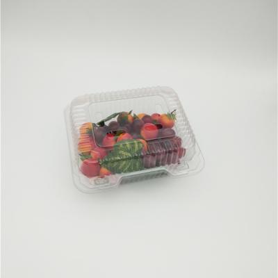 China Disposable Plastic Blister Clamshell PET Fruit And Vegetable Packaging Tray for sale