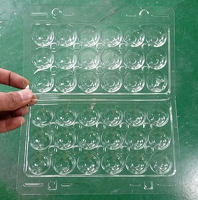 China Disposable Plastic Agriculture 18 Holes Quail Egg Cartons Packaging for sale