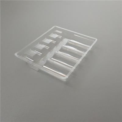 China Hot Selling Clear Transparent Plastic Medicine Vaccine Tray With Dividers for sale