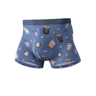 China Anti-Bacterial 2023 Cheap Price Factory Brand Men's Printed Letter Underpants Mid Rise Boxer Shorts Foundry cotton printing boxers for sale