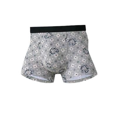 China Anti-Bacterial OEM Wholesale Manufacturer Customized Mens Boxer Brief Set Full print Custom Logo Package Man Underwear Boxer For Men for sale