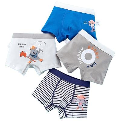 China Breathable 4pcs cotton Print Boxer Briefs for Toddler Boys Children's underwear for Halloween Large stock of underwear Factory wholesale for sale