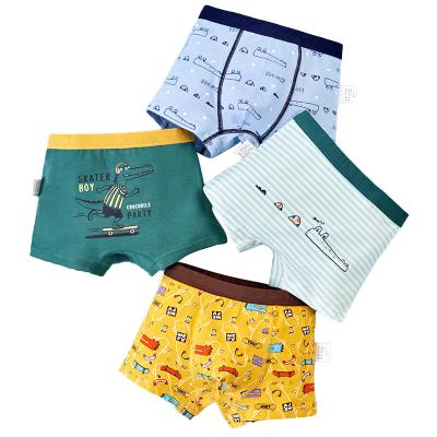 China Breathable 4pieces Cotton Knitted Safety Breathable Kids Children Class A cotton boxers for baby girls In Tight Knickers Underwear ForGirls for sale