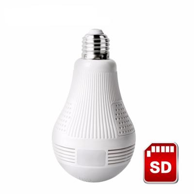 China Siren 360 panorami 5mp zigbee built-in wireless wifi hidden spy camera 1080p led bulb spotlight cctv camera for sale