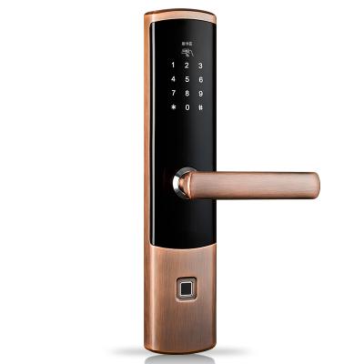 China Zigbee Office Black Number Fingerprint Intelligente Fechadura Electronica Biometrica DA Outdoor Door Cerraduras Smart Password Lock Door for sale