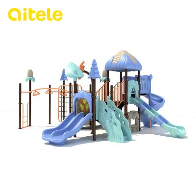 China New Plastic Children's Parque Style Outdoor Playground Outdoor Playground Equipment for sale