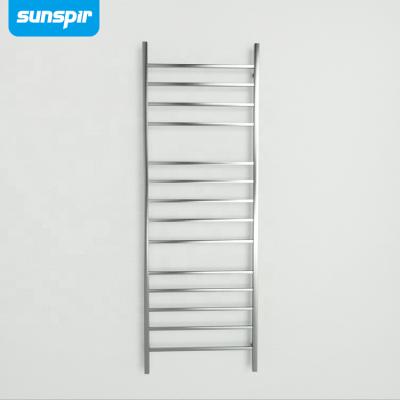 China Customized Heated Towel Warmer Bathroom Shower Towel Rack Rack Shelf Stainless Steel Electric Towel Rack for sale