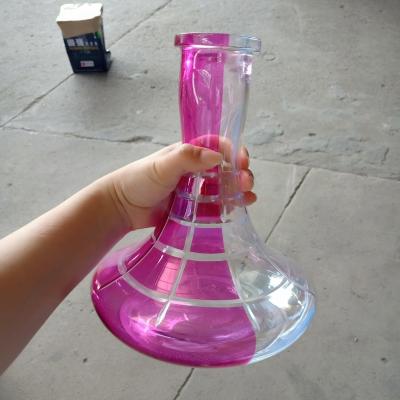 China Large glass wholesaler hookah vase, hookah bottle, glass hookah vase for sale