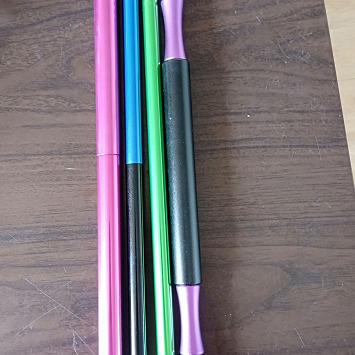 China High Quality Aluminum Mix Color Silicone Hookah Shisha Hose With Aluminum Handle for sale