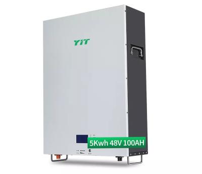 China Home Appliances YIT 5Kwh 48V 100AH Wall Mount Battery Deep Cycle Lithium Ion Solar Batteries Home Storage lifepo4 battery Te koop