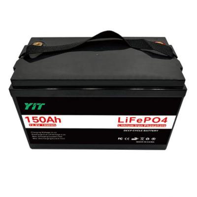 China Home Appliances YIT 12.8V 150Ah 12v solar battery Lifepo4 Lithium Iron Phosphate Deep Cycle lead acid batteries for sale