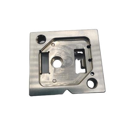 China 2022 Custom Brass Aluminum Micro CNC Metal Block Aluminum Milling Turning Parts Machining CNC Part for sale