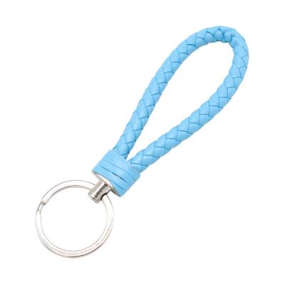 China High Quality Woven Key Accessories Jiliya Rope Leather Car Key Chain for sale