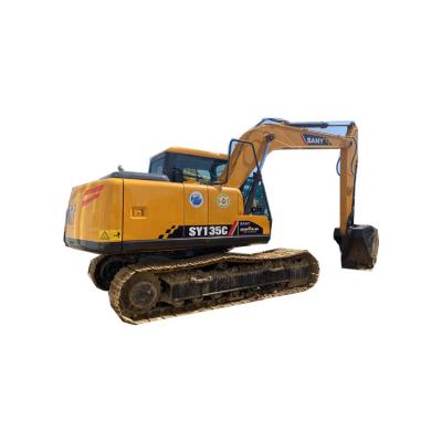 China Building\agriculture\construction 13 ton used CHINA excavator Sanyy-135 with high operating efficiency for sale for sale