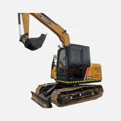 China Building\Agriculture\Construction 7 Ton Used Brand China Excavator Sanyy-75 With High Load Moment For Cheap Sale for sale