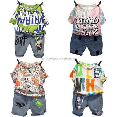 China Baby Boy Casual Clothing Set Summer Kids Tops Shorts Suit Cotton Kids Sport Suit Boys Casual Clothes Sets for sale