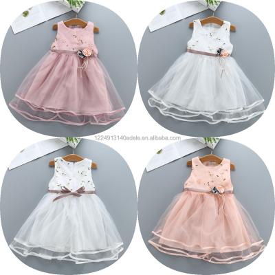 China Anti-wrinkle Summer Baby Dress Party Wear Girl Dresses Pattern With Cheap Price Leisure Dress Princess Dress Causal Children Cotton Fabric for sale