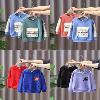 China New Design Autumn Winter Breathable Kids Cotton Baby Boy Hoodies Kids Hoodies Boys And Girls Plain Sweatshirts for sale