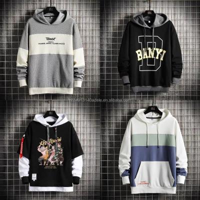 China New Design Men's Long Sleeve Oversized Sweatshirt Hoodies Men's Anti-Shrink Hoodie Cotton Pullover Wholesale Quantity Printing for sale