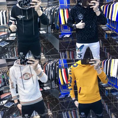 China Oversized Men's Hoodies Sweatshirt Hooded Pullover Sweatshirt Anti-pilling Cotton Men Custom Hoodies Men for sale