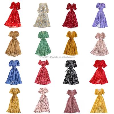 China Wholesale Anti-static Fashion Casual Women's Dresses Factory Ladies Chiffon Dress Elegant Dresses for sale