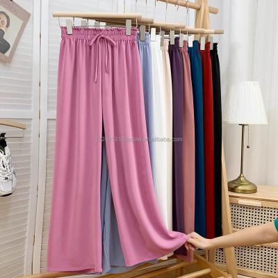 China Autumn Women's Wide Leg Anti-pilling Ladies Pants Wide Leg Pants Women's Casual High Quality Trousers For Women for sale