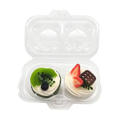 China Disposable Customized Wholesale Cupcake Packaging For Bakery Transparent Packaging Boxes for sale