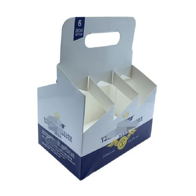 China Beer Cardboard Disposable Custom Hanging Carry Boxes Portable Suitcases With Good Design for sale