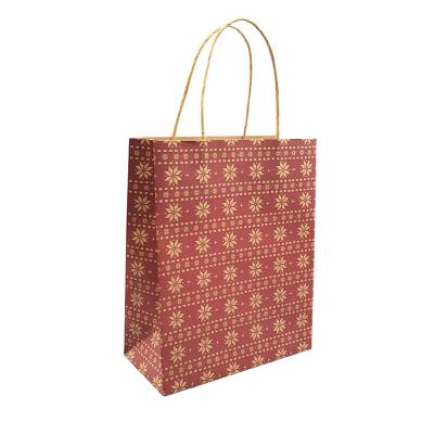 China Recycled Materials Customization Whip Red Gift Bag For Decorating Present And Packaging Anythings for sale