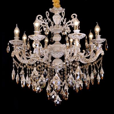 China Modern Luxury Crystal Chandelier Family European K9 Dining Room Candle Bedroom Indoor Decoration Chandelier for sale