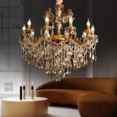 China EUROPEAN Custom Luxury Interior Modern Villa Decoration Hotel Chandelier Style Crystal Chandelier for sale