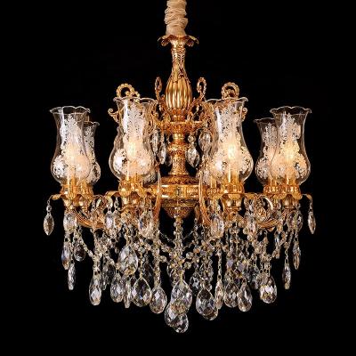 China New design of EUROPEAN luxury modern iron crystal chandelier for living room bedroom villa for sale