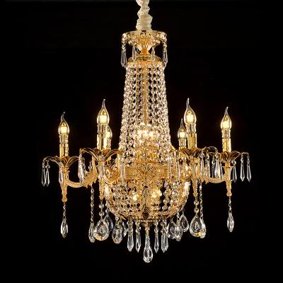 China Modern Simple EUROPEAN LED Crystal Customize Chandelier For Living Room Hotel Home for sale