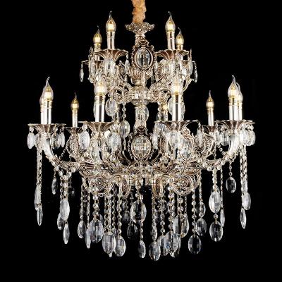 China Home Living Room EUROPEAN Luxury Hanglamp K9 Crystal Lobby Modern LED Crystal Chandelier Lighting for sale