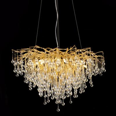 China Modern High Quality Luxury Crystal Chandelier Ceiling Gold Pendant Lamp Crystal Chandelier With Light for sale