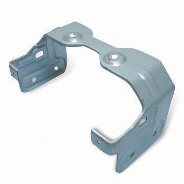 China SECC / EGC Metal Stamped Parts Mounting Bracket 1.0mm For Automotive DVD for sale