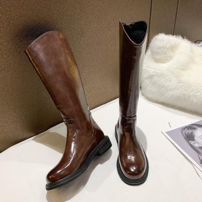 China New Trend Lightweight Custom Made Rubber Thigh High Ladies Knee Fur Boots Shoes for sale