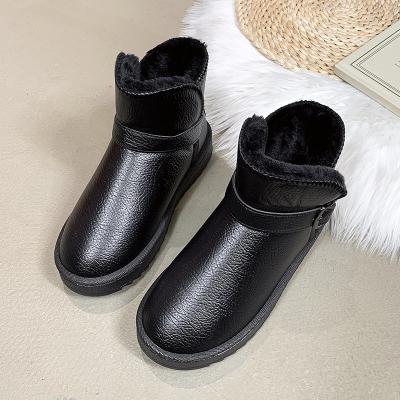 China CUSHIONING Warm Fashion Ladies Ankle Tending Boots Wom Woman Snow Boots for sale